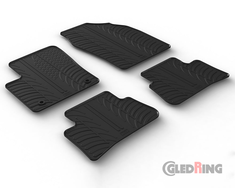 Rubber Car Mats Toyota C-HR AX20 (2023–) Hybrid, Automatic - GledRing