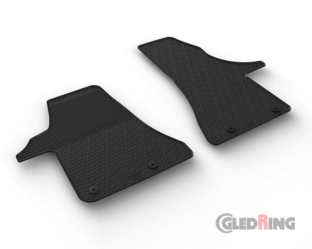 Rubber Car Mats Volkswagen Multivan T6.1 (2020–2022) Front Seats Only - GledRing