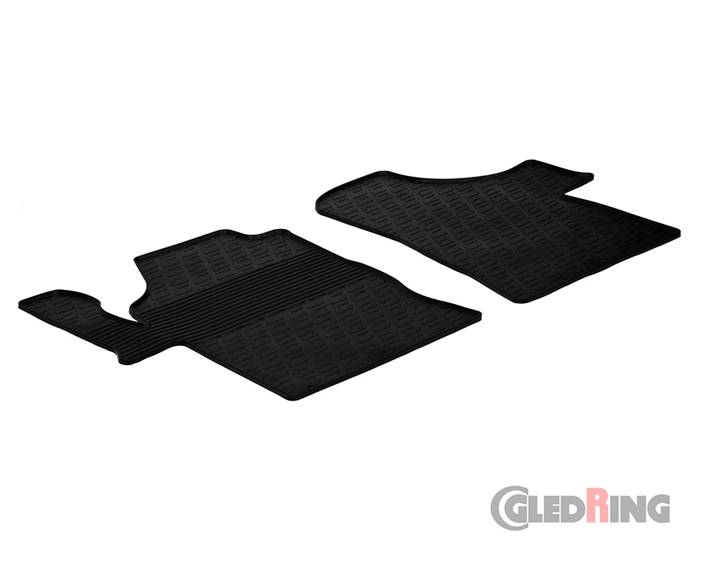 Rubber Car Mats Mercedes-Benz Vito W447 (2014–) Front Seats Only - GledRing