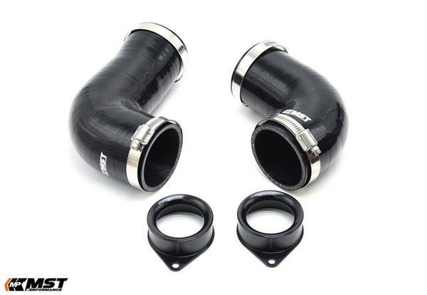 Tubos de entrada de turbo (pareja) para Mercedes C43 AMG / C400 / C450 W205 y GLC43 AMG (M276 3.0 V6 biturbo) – MST Performance MST-MB-C4302