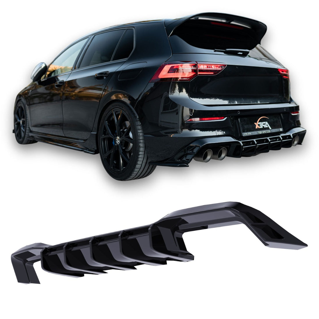 Rear Diffuser Volkswagen Golf 8 R (2020-2024) – view 2