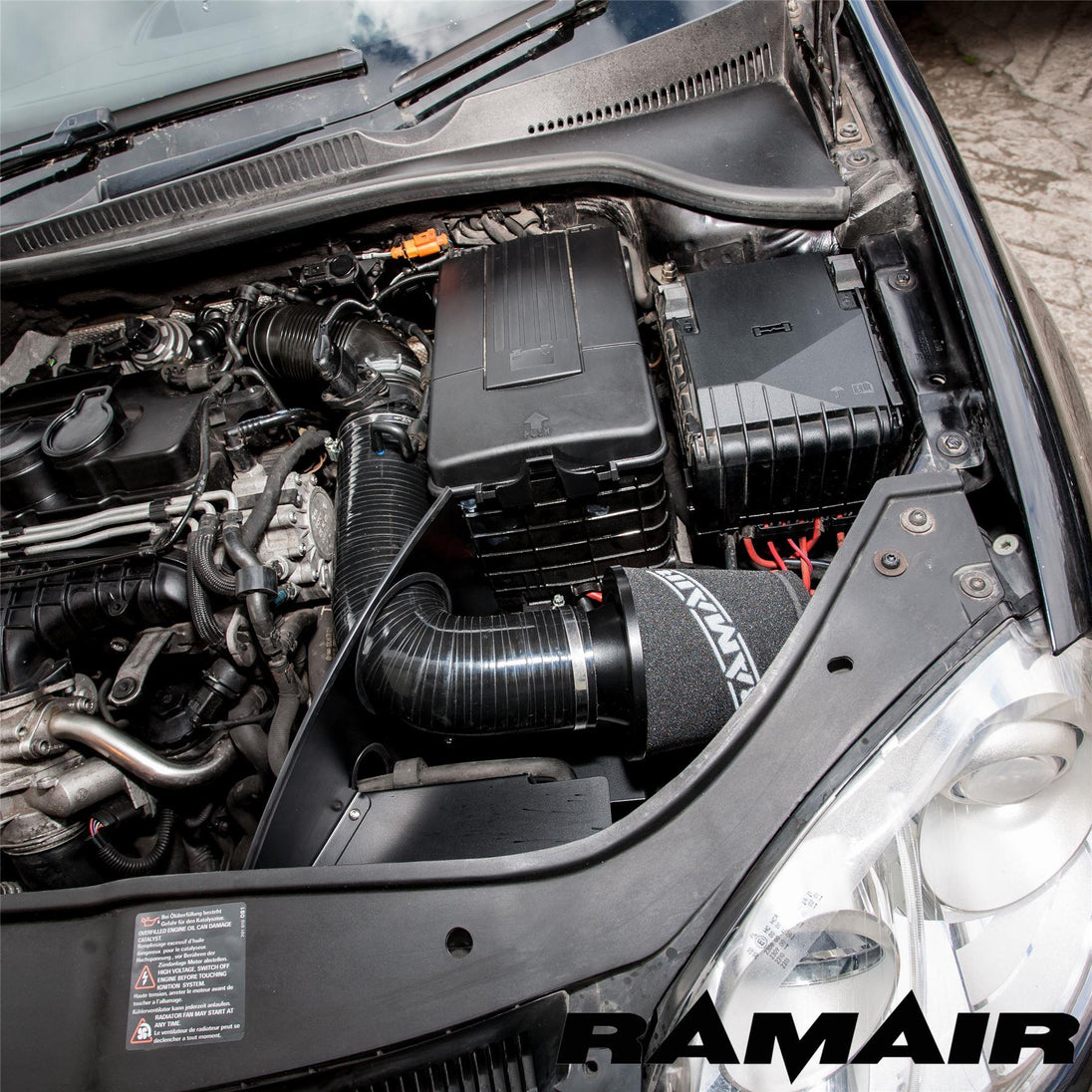 Intake Kit VW Golf 5, Scirocco & Jetta 2.0 TSI EA888 Gen 3 (80 mm MAF) – Ramair JSK-147-BK – image 3