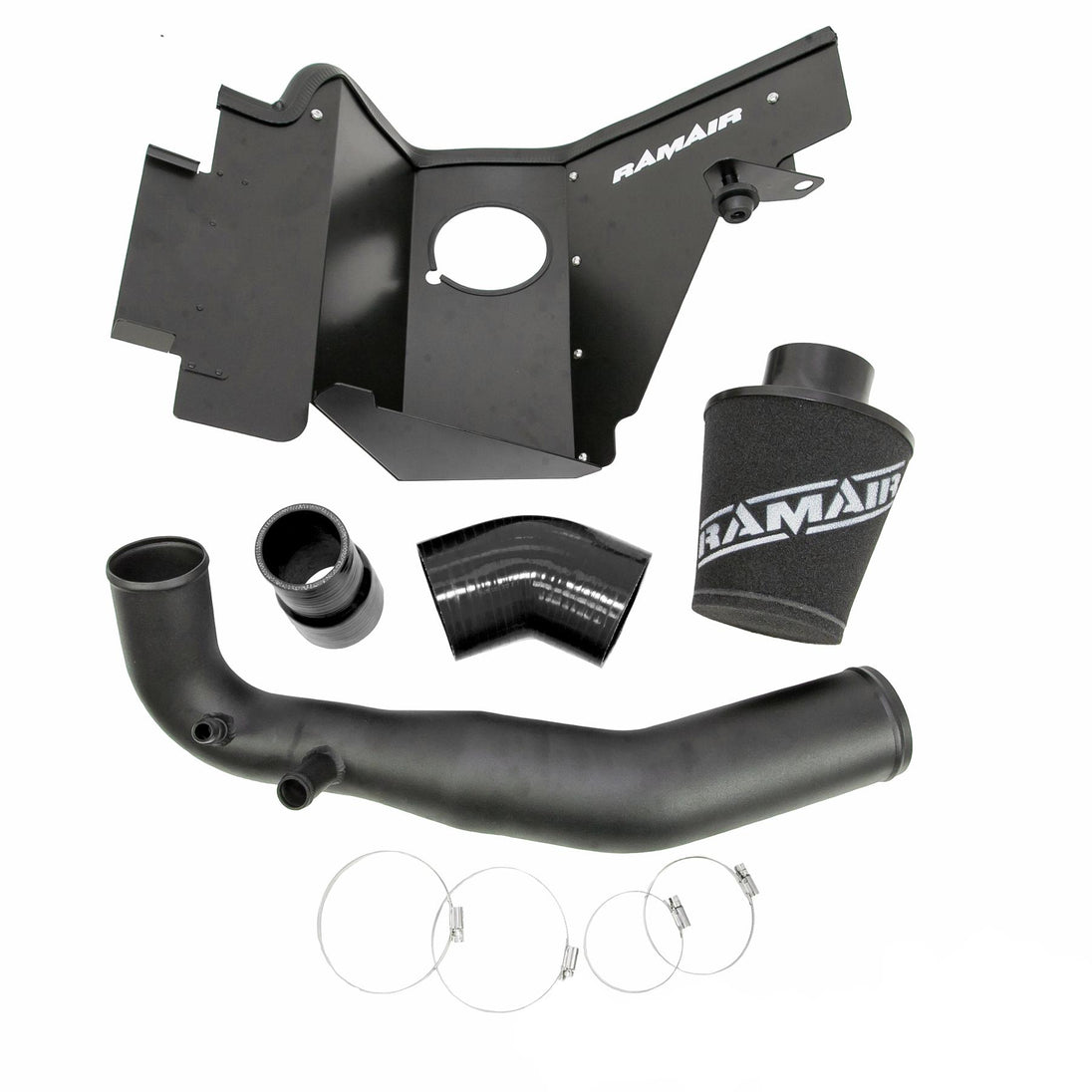 Intake Kit Ford Mustang 2.3 EcoBoost (2015–2022), Black Hose – Ramair JSK-126-BK – image 2