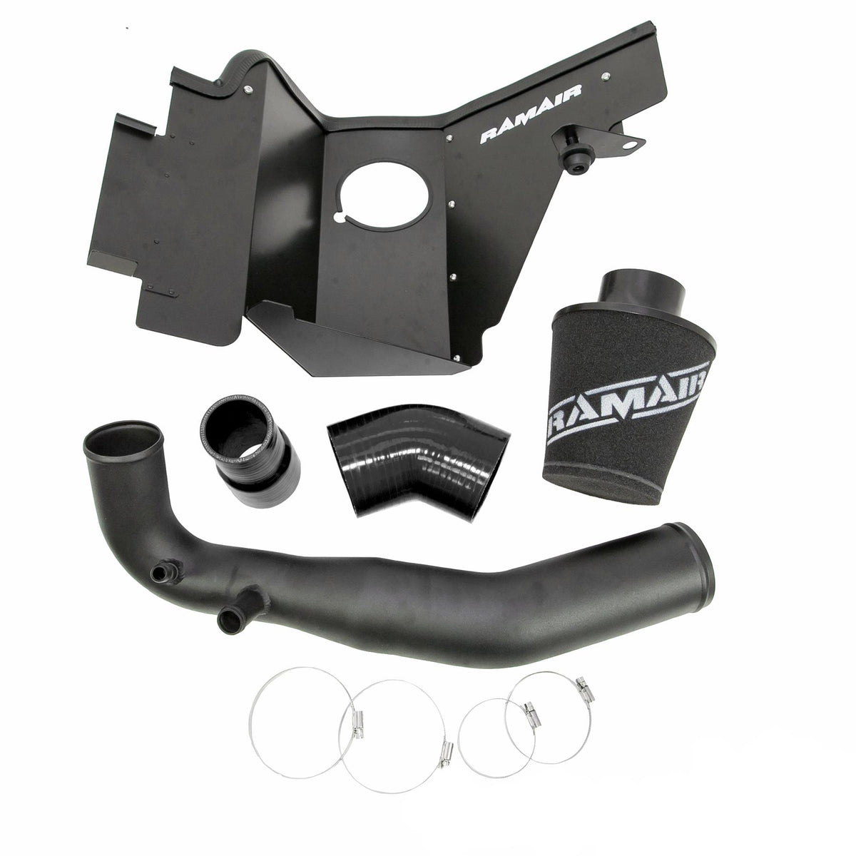 Intake Kit Ford Mustang 2.3 EcoBoost (2015–2022), Black Hose – Ramair JSK-126-BK – image 2