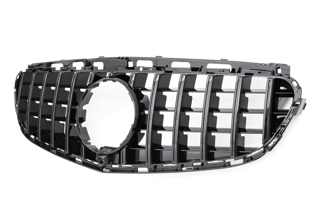 Grille Mercedes E-Class W212 / S212 Avantgarde / AMG Line Facelift (2013-2015) – Gloss Black – view 3