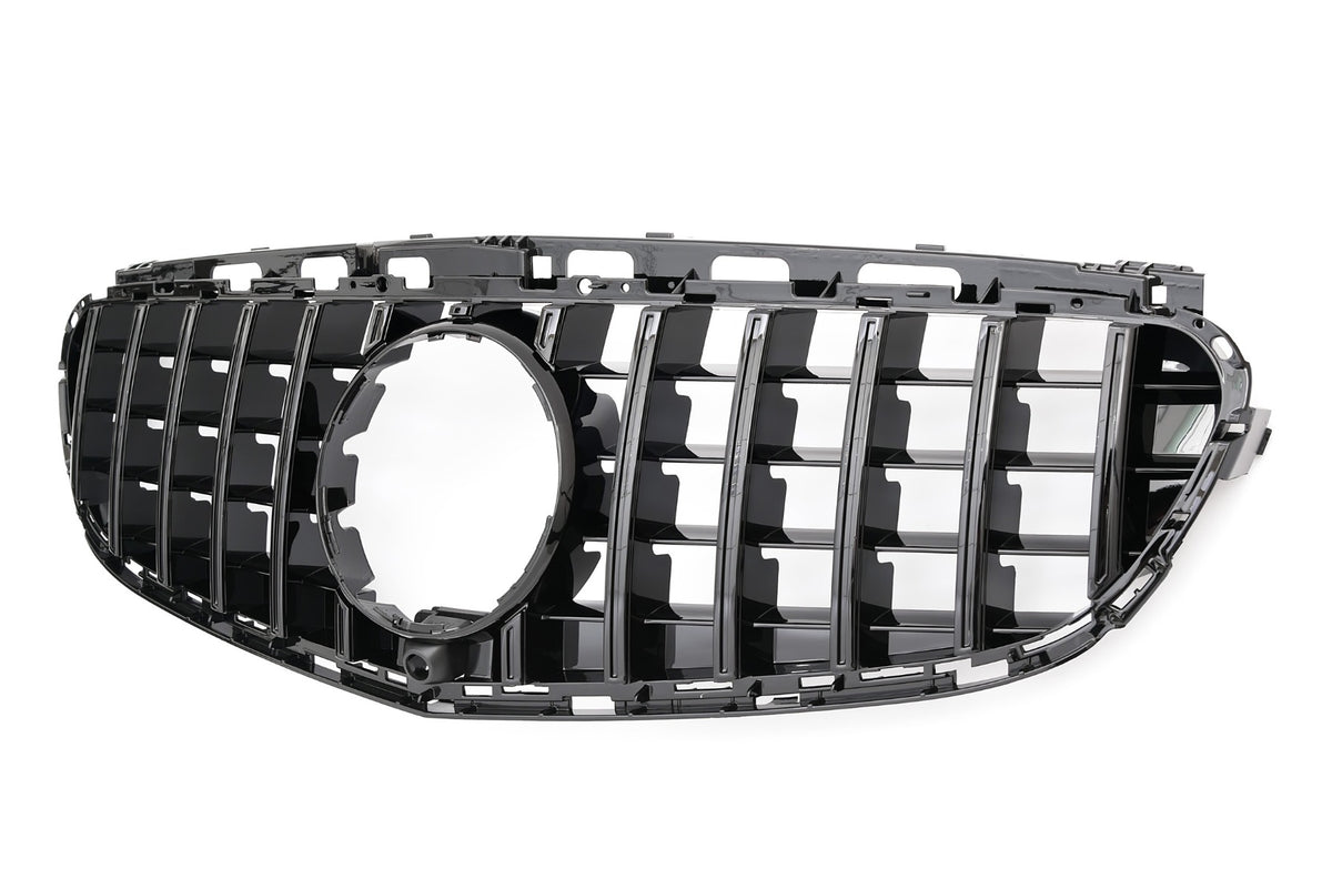Grille Mercedes E-Class W212 / S212 Avantgarde / AMG Line Facelift (2013-2015) – Gloss Black – view 3