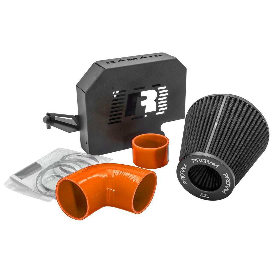 Induction Kit Ford Focus ST 225, Orange, with ECU Holder – Ramair PRORAM PRK-225-OR-ECU