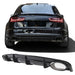 Rear Diffuser + Exhaust Tips Audi A6 C7 (2015-2018)