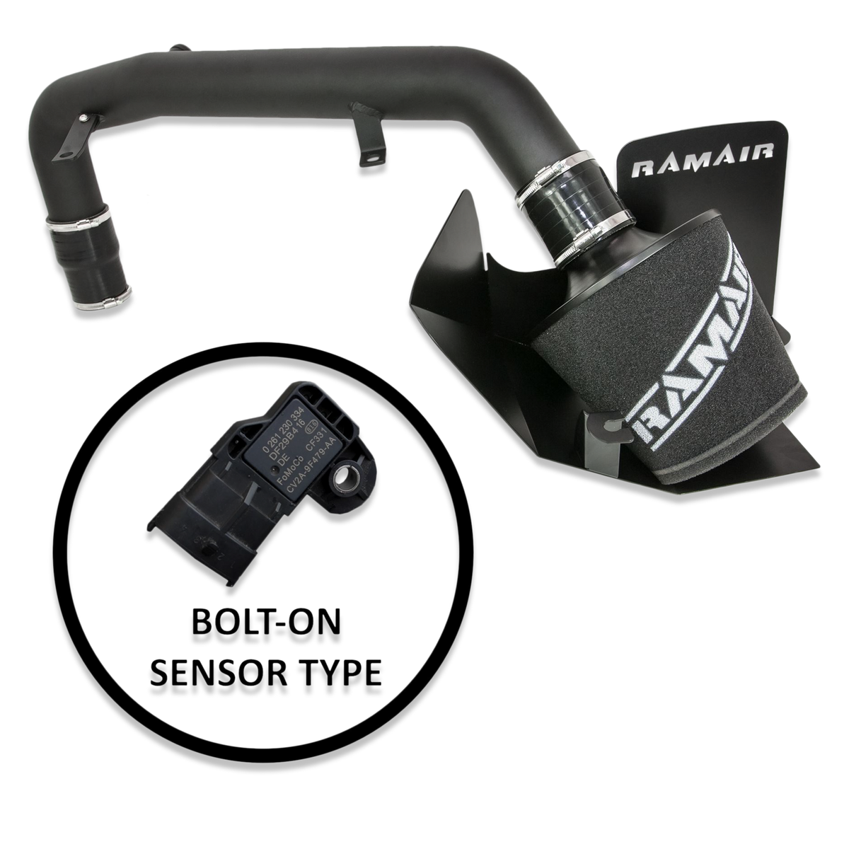 Intake Kit Ford Focus ST 250 MK3 2.0T (2012–2014), Bolt-In IAT Sensor – Ramair JSK-115-BOLT