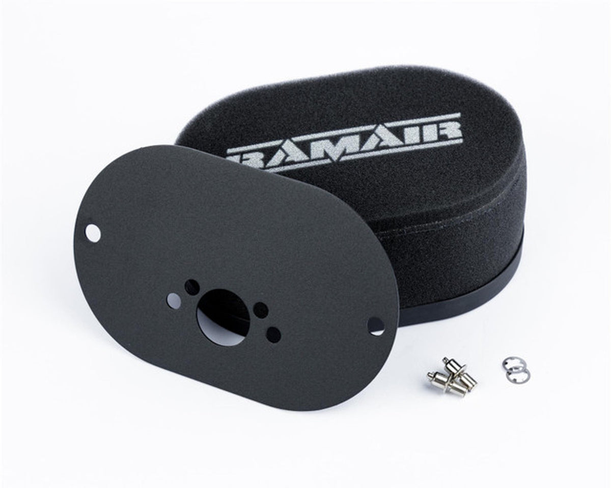 Carburettor Foam Air Filter with Baseplate, SU HS4 / HIF4 / HIF38 1.5 in (Mini Offset), 25 mm Internal Height – Ramair R