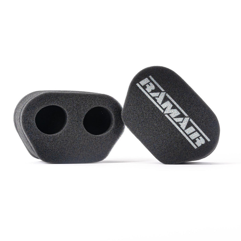 Motorcycle Carb Sock Foam Air Filter 2 x Twin Inlet 74 mm, Universal – Ramair MS-008