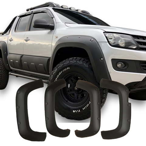 Ensanchadores de Aletas Volkswagen Amarok MK1 Facelift (2016-2021) - APEX Jumbo Negro Mate