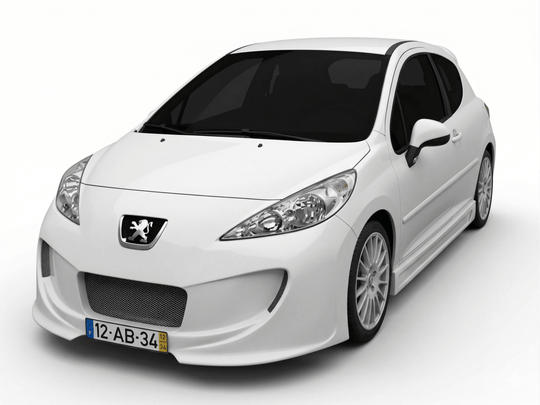 Front Bumper Peugeot 207 - Para-Choques - Bruma Mágica - 0101306