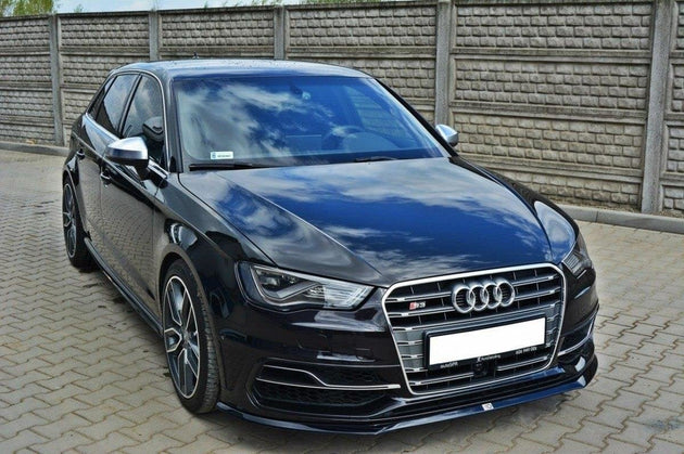 Front Splitter for Audi S3 / A3 S-Line 8V Hatchback & Sportback - Maxton Design - Front Splitter - Maxton Design -  AU-S3-3-FD2G