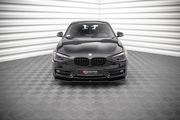 Front Splitter V.1 suitable for BMW 1 F20 - Front Splitter V.1 - Maxton Design -  BM-1-F20-FD1G