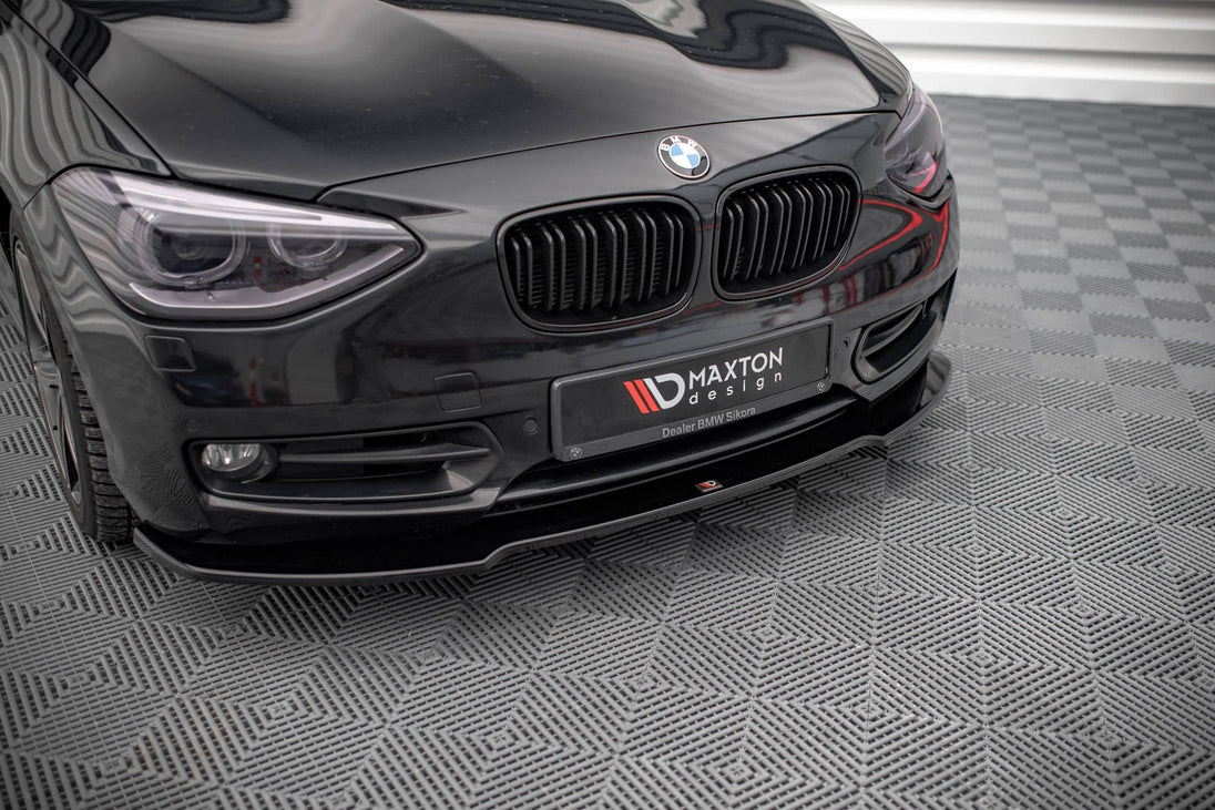 Front Splitter V.1 suitable for BMW 1 F20 - Front Splitter V.1 - Maxton Design -  BM-1-F20-FD1G