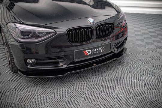 Front Splitter V.1 suitable for BMW 1 F20 - Front Splitter V.1 - Maxton Design -  BM-1-F20-FD1G