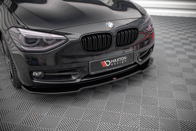 Front Splitter V.1 suitable for BMW 1 F20 - Front Splitter V.1 - Maxton Design -  BM-1-F20-FD1G