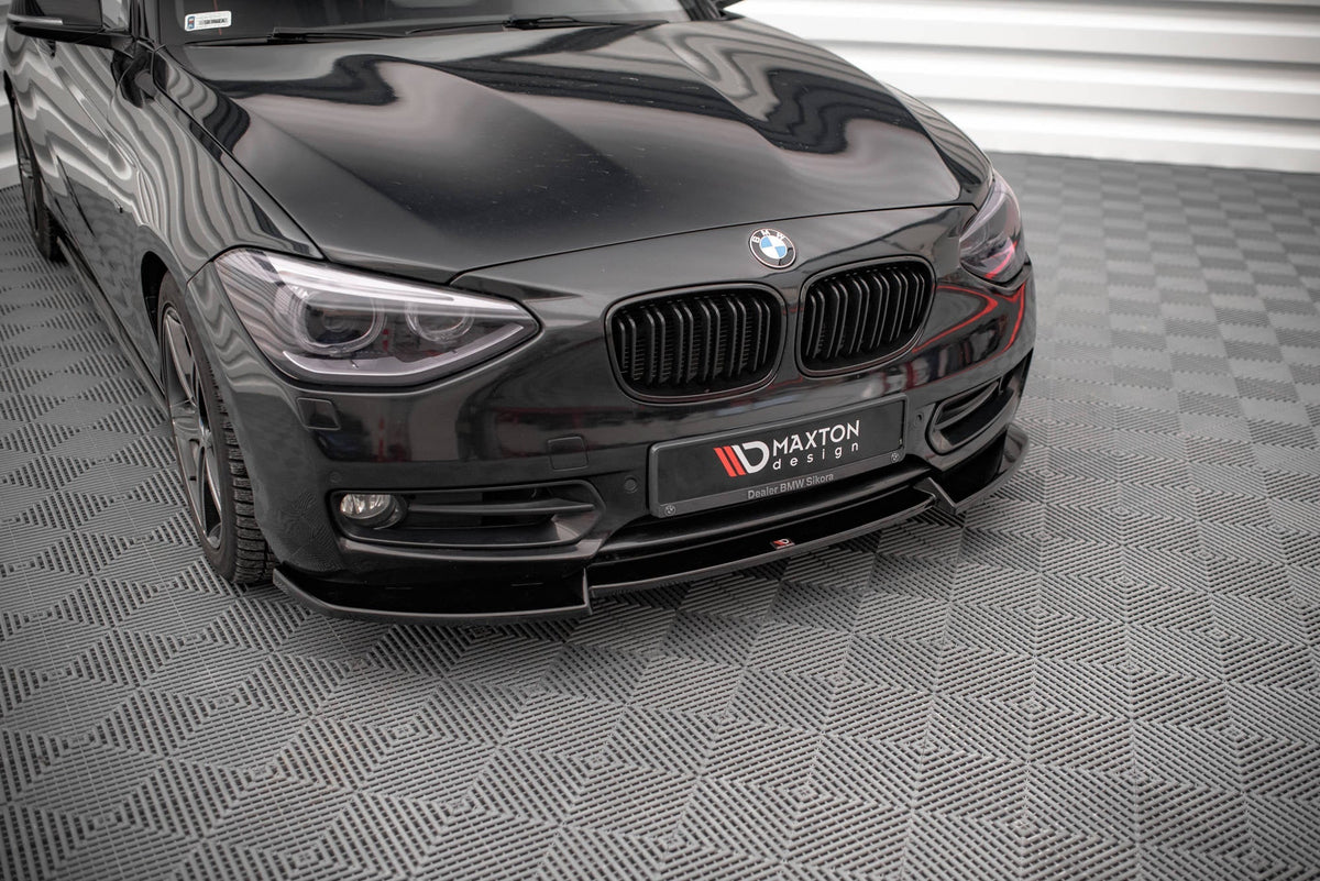 Front Splitter V.2 suitable for BMW 1 F20 - Front Splitter V.2 - Maxton Design -  BM-1-F20-FD2G
