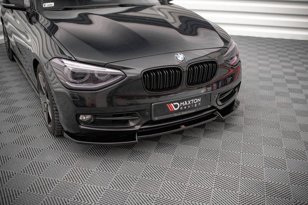 Front Splitter V.2 suitable for BMW 1 F20 - Front Splitter V.2 - Maxton Design -  BM-1-F20-FD2G