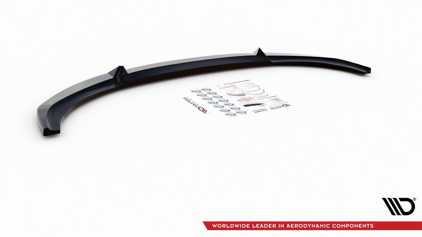 Front Splitter V.2 suitable for BMW 1 F20 - Front Splitter V.2 - Maxton Design -  BM-1-F20-FD2G