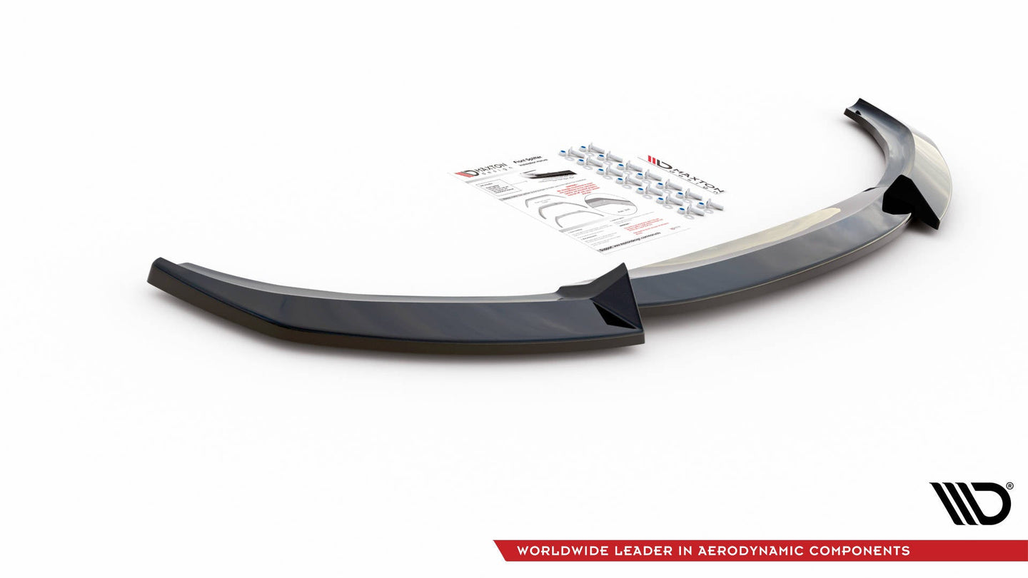 Front Splitter V.2 suitable for BMW 1 F20 - Front Splitter V.2 - Maxton Design -  BM-1-F20-FD2G