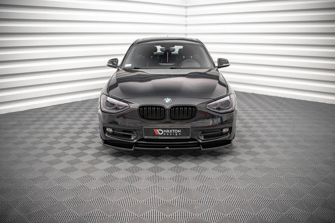 Front Splitter V.2 suitable for BMW 1 F20 - Front Splitter V.2 - Maxton Design -  BM-1-F20-FD2G