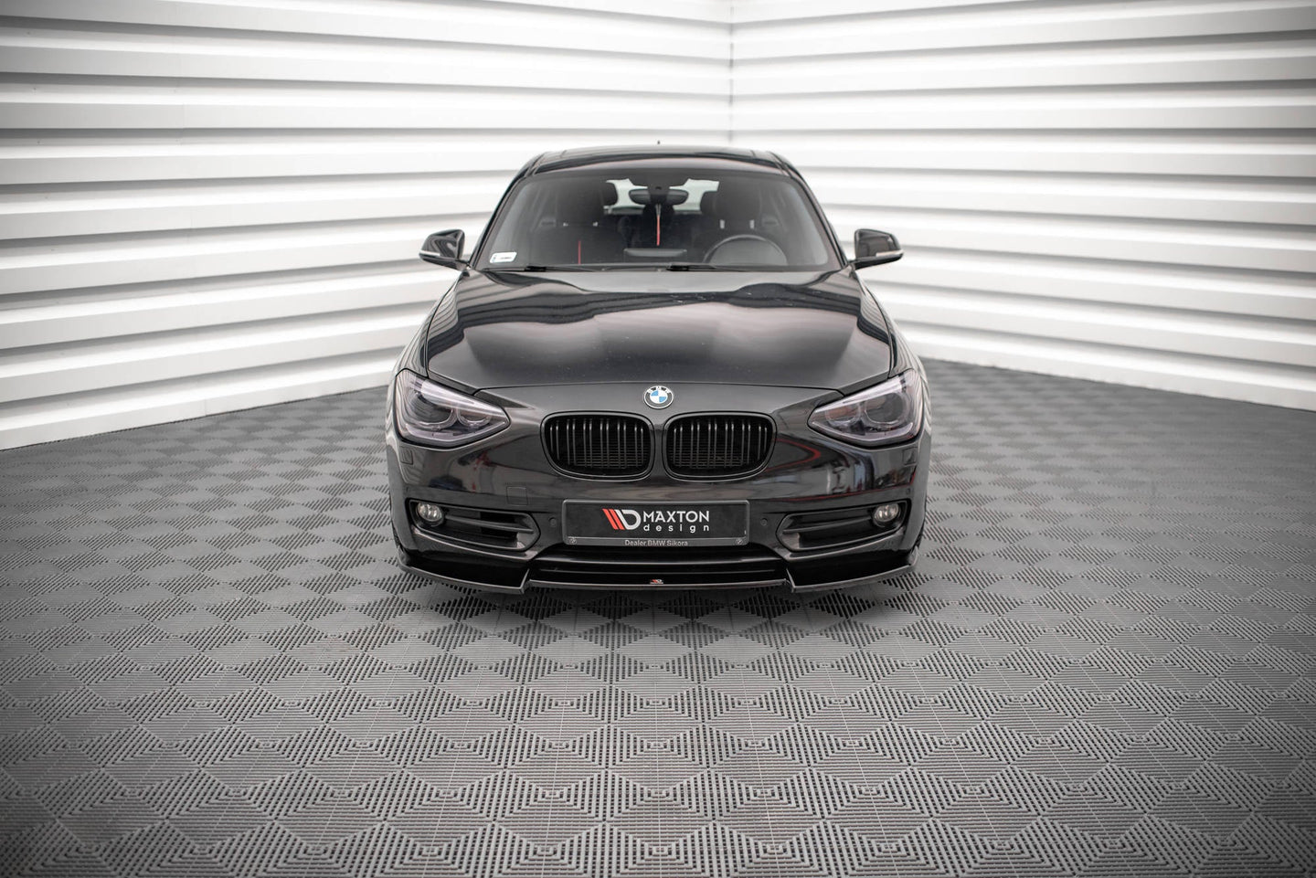 Front Splitter V.2 suitable for BMW 1 F20 - Front Splitter V.2 - Maxton Design -  BM-1-F20-FD2G