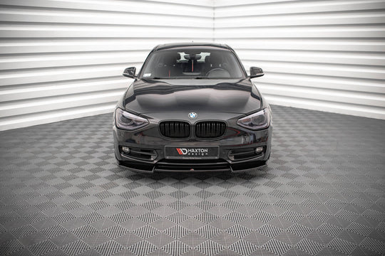 Front Splitter V.2 suitable for BMW 1 F20 - Front Splitter V.2 - Maxton Design -  BM-1-F20-FD2G