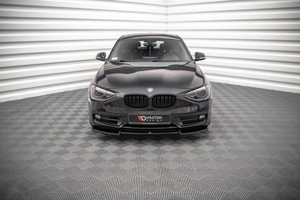 Front Splitter V.2 suitable for BMW 1 F20 - Front Splitter V.2 - Maxton Design -  BM-1-F20-FD2G