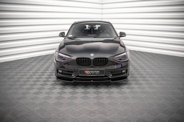 Front Splitter V.2 suitable for BMW 1 F20 - Front Splitter V.2 - Maxton Design -  BM-1-F20-FD2G