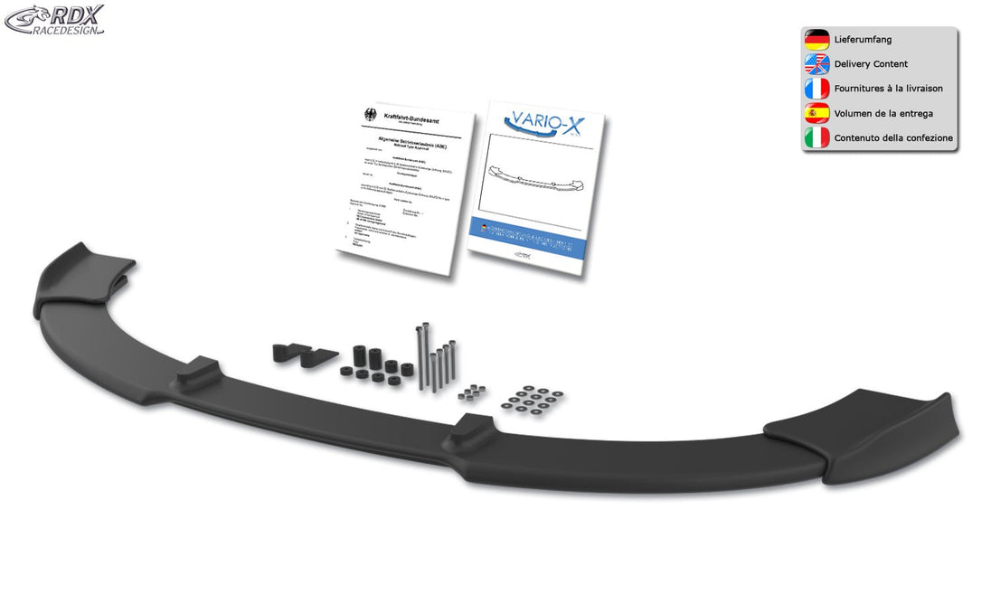 Front Spoiler VARIO-X for AUDI A3 8P 2003-2005 Front Lip Splitter RDX - RDX - RDFAVX30055