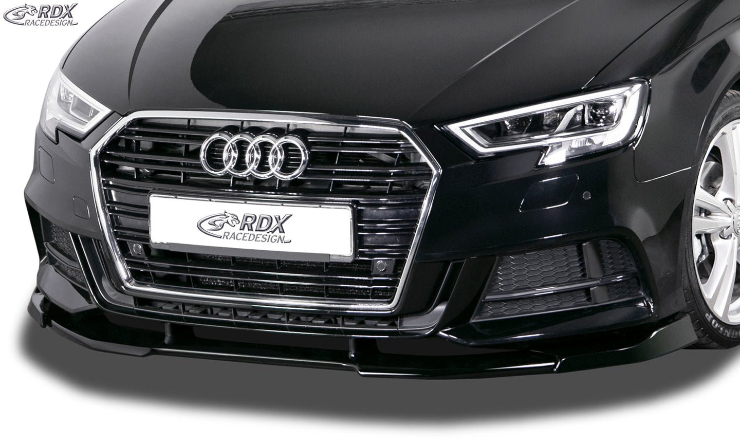 Front Spoiler VARIO-X for AUDI A3 8V, 8VA Sportback, 8VS Sedan, 8V7 Convertible S-Line & S3 (Facelift 2016+) Front Lip Splitter - RDX - Front Lip - RDX - RDFAVX30859