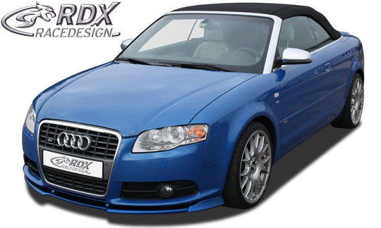 Front Spoiler VARIO-X for AUDI A4 B7 8H 2005-2009 convertible / S4 convertible (S-Line- and S4-Frontbumper) Front Lip Splitter - RDX - RDX - RDFAVX30077