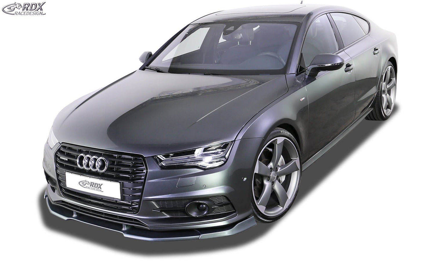 Front Spoiler VARIO-X for AUDI A7 & S7 2014-2018 (S-Line and S7 Frontbumper) Front Lip Splitter RDX - RDX - RDFAVX30813