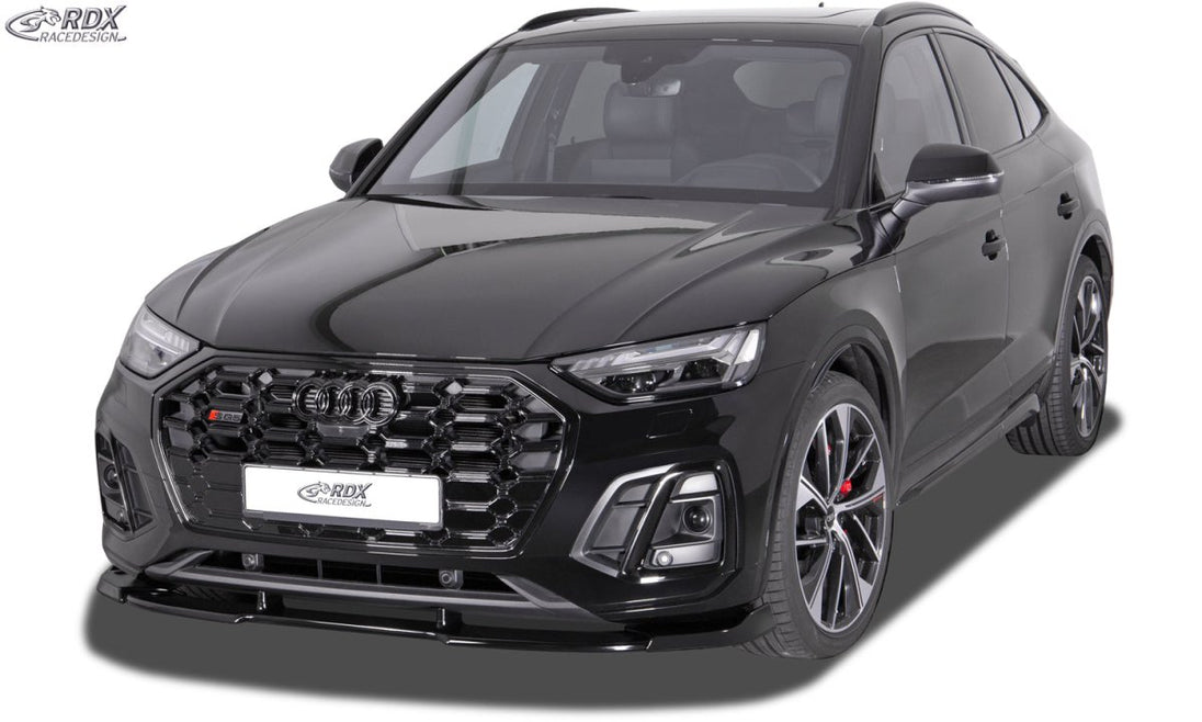 Front Spoiler VARIO-X for AUDI Q5 S-Line & SQ5 (FY / 2021+), incl. Sportback Front Lip Splitter RDX - RDX - RDFAVX30250