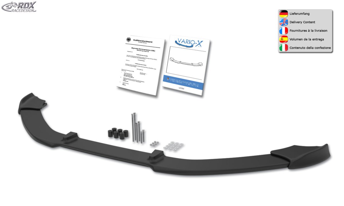 Front Spoiler VARIO-X for AUDI Q7 (4L) -2009 Front Lip Splitter RDX - RDX - RDFAVX30105