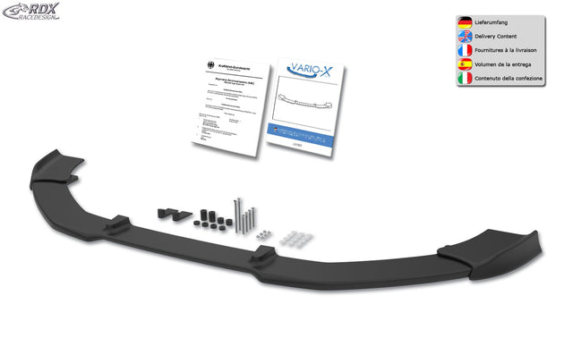 Front Spoiler VARIO-X for AUDI TT 8J -2010 Front Lip Splitter - RDX - Front Lip - RDX - RDFAVX30112
