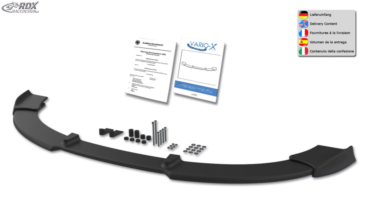 Front Spoiler VARIO-X for AUDI TT 8N Front Lip Splitter RDX - RDX - RDFAVX30111