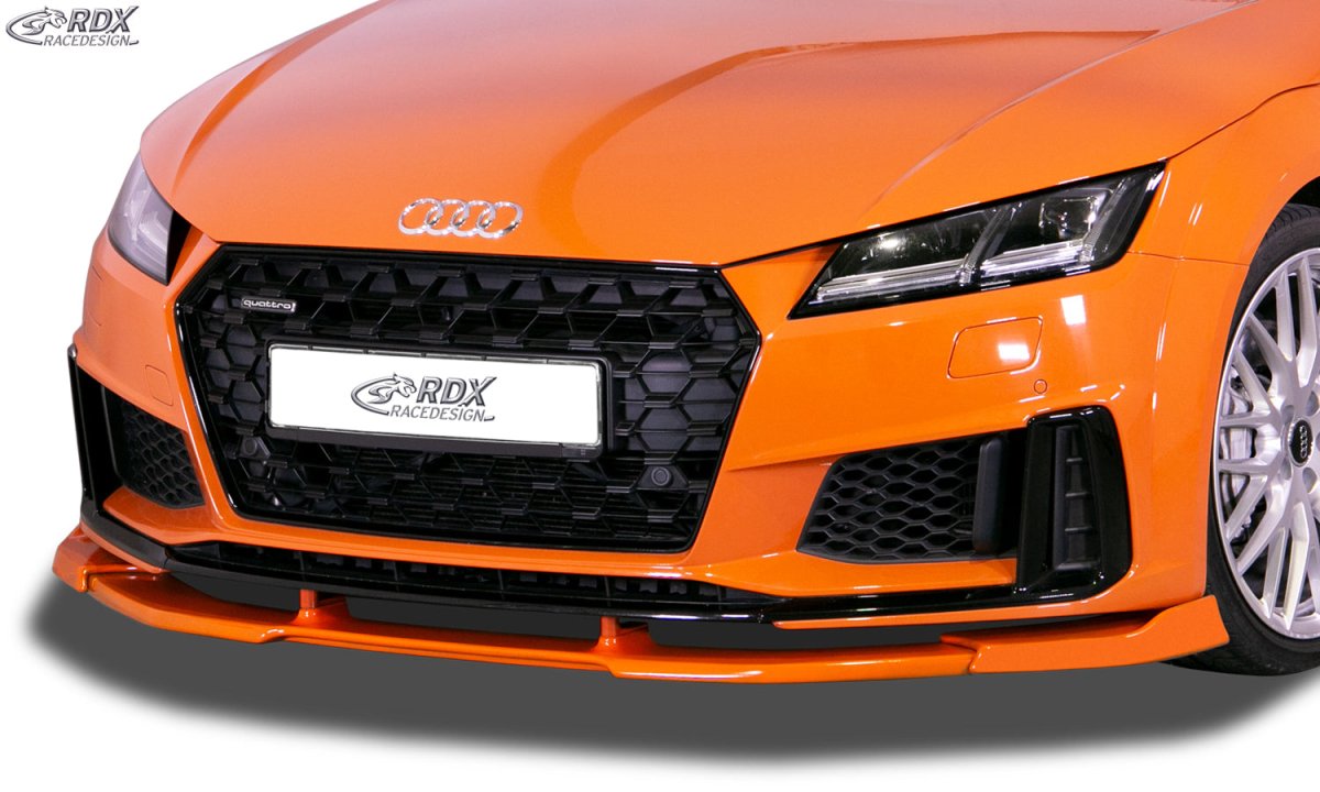 Front Spoiler VARIO-X for AUDI TT (FV/8S) 2018+ (S-Line Frontbumper) & TTS Front Lip Splitter RDX - RDX - RDFAVX30931