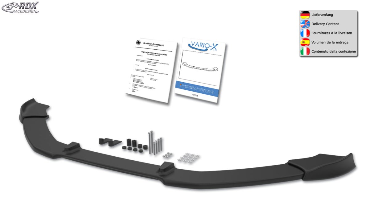 RDX VARIO-X front lip splitter for the Audi TTS 8J – image 3 of 3