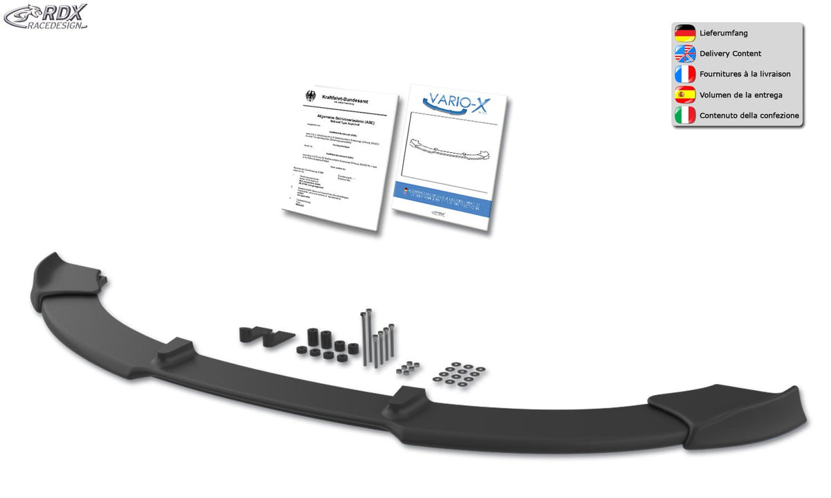 Front Spoiler VARIO-X for BMW 1-series E82 / E88 Front Lip Splitter RDX - RDX - RDFAVX30121