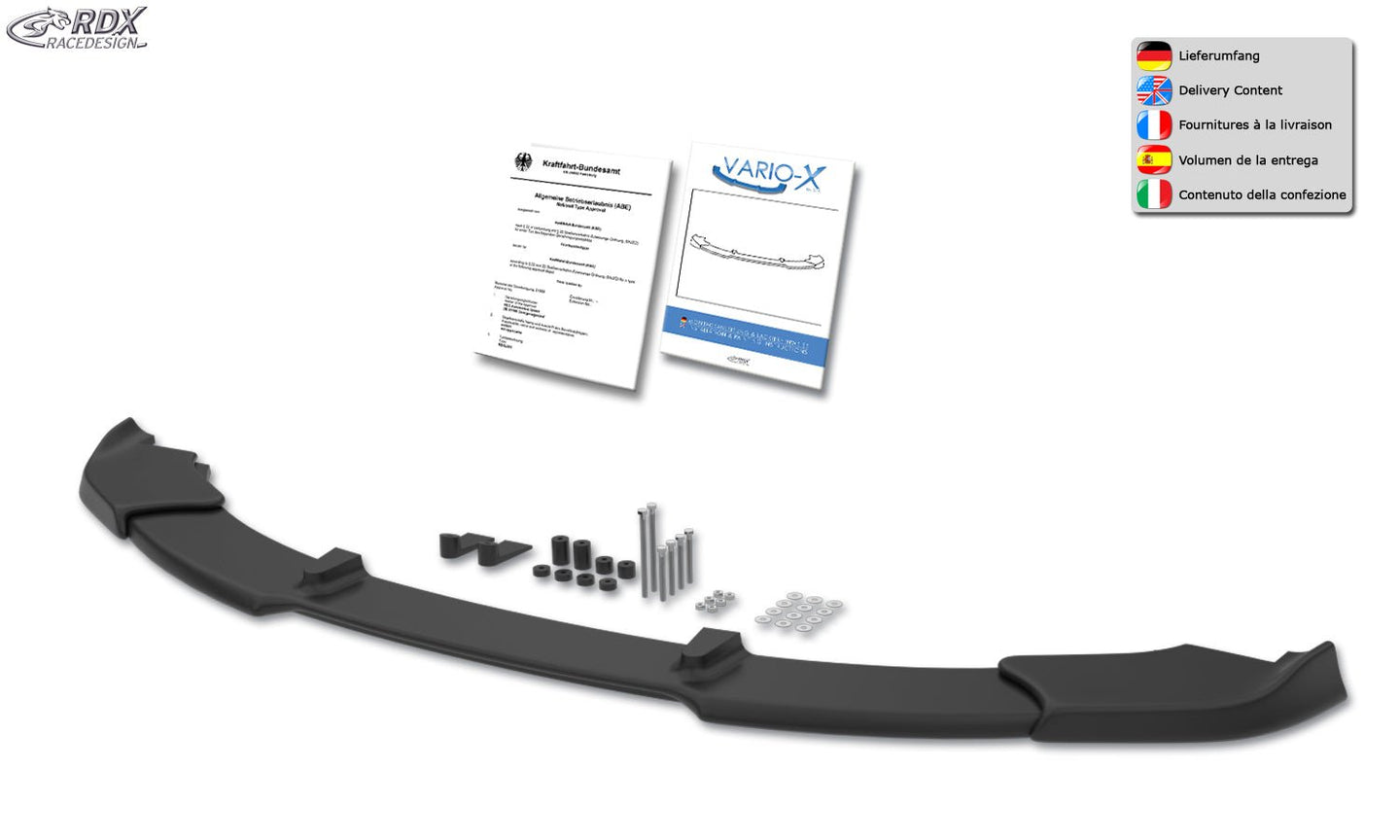 Front Spoiler VARIO-X for BMW 3-series E46 sedan / Touring 2002+ Front Lip Splitter RDX - RDX - RDFAVX30132