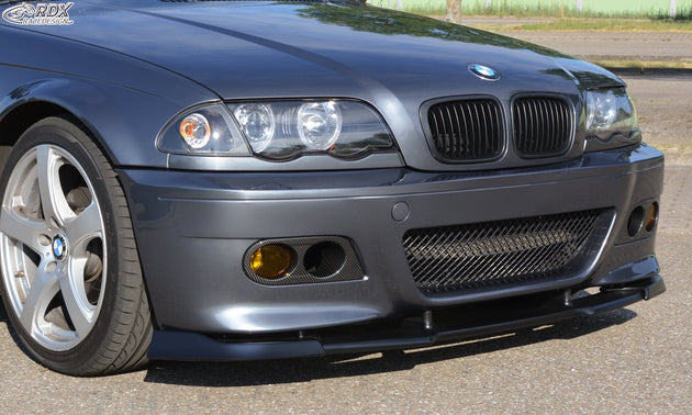 Front Spoiler VARIO-X for BMW 3-series E46 Sedan, Touring, Coupe, Convertible (only for M3-Look Frontbumper) Front Lip Splitter - RDX - RDFAVX30657