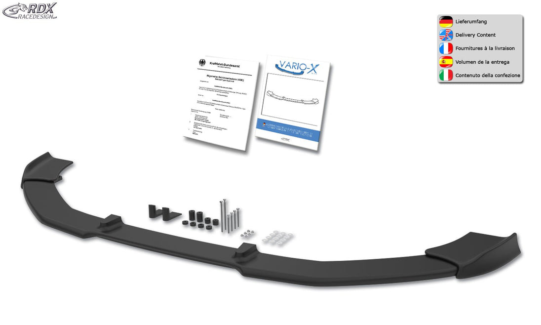 Front Spoiler VARIO-X for BMW M6 F12 / F13 2012+ Front Lip Splitter - RDX - Front Lip - RDX - RDFAVX30730