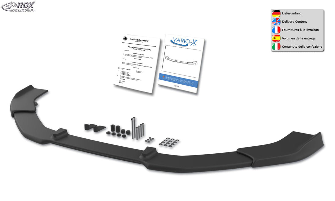 RDX VARIO-X front lip splitter for the Chevrolet Cruze (2009–2012) – image 3 of 3