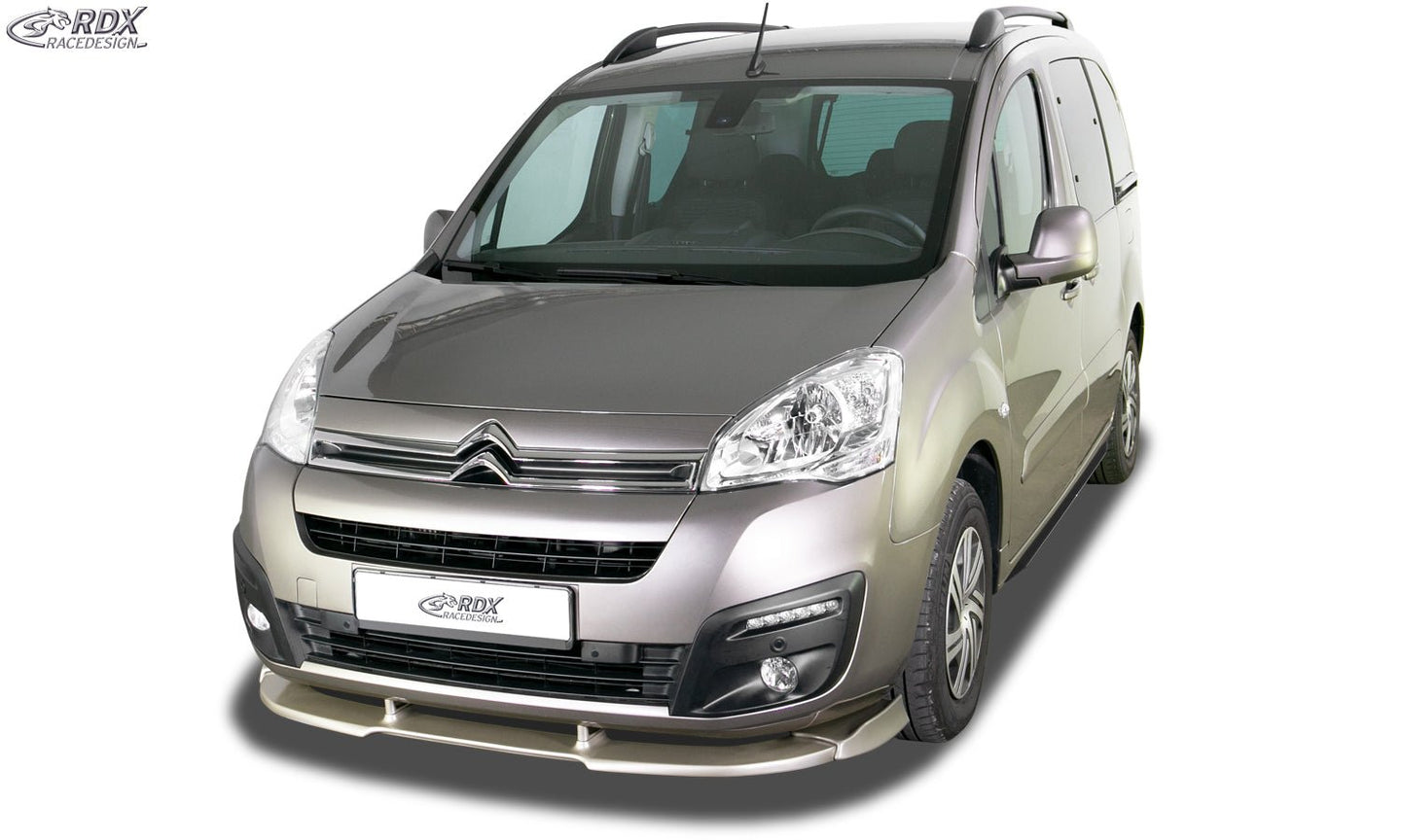 Front Spoiler VARIO-X for CITROEN Berlingo (7 / 2015+) & for PEUGEOT Partner (7 / 2015+) Front Lip Splitter - RDX - RDX - RDFAVX30459