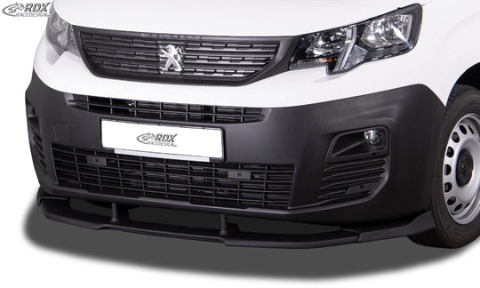 Front Spoiler VARIO-X for CITROEN Berlingo, PEUGEOT Partner & Rifter, OPEL / VAUXHALL Combo, TOYOTA ProAce City (Type E, 2018+) Front Lip Splitter - RDX - RDX - RDFAVX30185