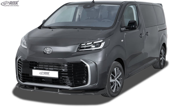Front Spoiler VARIO-X for CITROEN Jumpy / Dispatch / Spacetourer (V) & FIAT Ulysse / Scudo (V) & OPEL / VAUXHALL Zafira / Vivaro (V) & PEUGEOT Expert / Traveller (V) & TOYOTA ProAce / ProAce Verso (V) & IVECO eJolly Front Lip Splitter - RDX - RDX - RDFAVX30277