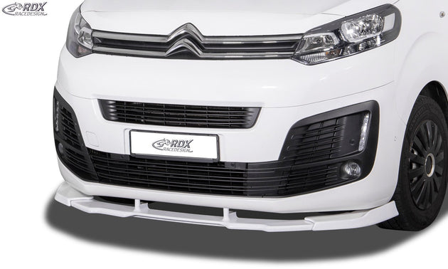 Front Spoiler VARIO-X for CITROEN Jumpy / Dispatch / Spacetourer (V) & FIAT Ulysse / Scudo (V) & OPEL / VAUXHALL Zafira / Vivaro (V) & PEUGEOT Expert / Traveller (V) & TOYOTA ProAce / ProAce Verso (V) Front Lip Splitter - RDX - RDX - RDFAVX30219